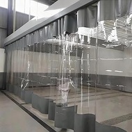 Outdoor Clear Vinyl Curtains, Heavy Duty Waterproof And Weatherproof Industrial Divider, For Patio P