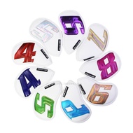 Dominant 1 Golf Iron Head Cover Set 9pcs/Set PU Material Large Number Waterproof Golf Club Shaft Cov