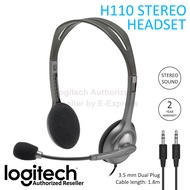 Logitech H110 Stereo Headset ประกันศูนย์ 2ปี ของแท้