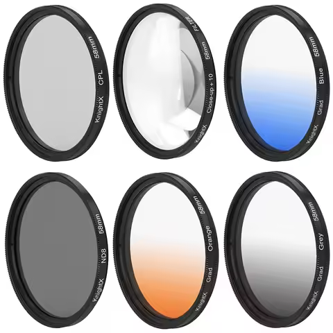 KnightX FLD UV CPL polarizer ND Star Camera Lens Filter For canon sony nikon 52mm 58mm 67mm photo d5