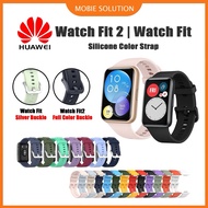 For Huawei Watch Fit / Watch Fit SE / Huawei Watch Fit2 Silicone Color Strap Smart Watch Wrist Band bracelet watchfit2