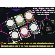 [ 1 PCS ] SMK CARBON BACKGROUND LOCK STICKER FOR SH 2023 - 2025 / LEAD 2023 - 2025 4V / AB 4V 2021 -
