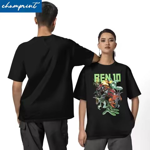 Novelty Ben 10 Alien Ben Tennyson Omnitrix Game Tshirts Unisex Cotton Short Sleeve Round Neck Summer