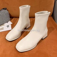 [READY STOCK]--Short Boots Women S 2021 New Autumn And Winter Thick Heel Single Boots Martin Boots