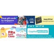 CapitaLand/Fraser Mall/NTUC Fairprice/Amazon SG/Klook Vouchers ($250 Code at $300)