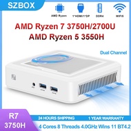 GenMachine AMD Ryzen7 3750H/2700U/R5-3550H/Athlon 3150U Win11 Gaming Desktop Mini PC