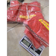MERAH 40x65 cm plastic bag, 28 sheets, red jumbo plastic bag