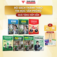 Combo 7 sách Word - Excel - Powerpoint - Google Sheet - 150 TT - Power Query - 90 Hàm Excel ĐÀO TẠO 