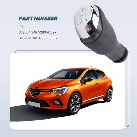 AC14 5 Speed Manual Transmission Gear Shift Knob for Renault Clio 4 IV MK4 328654134R 328651259R 328