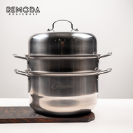 Calypso Panci Steamer Kukus Panci Serbaguna Steamer Pot 28-30cm Stainless Steel