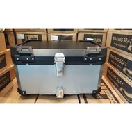 TOP BOX STORAGE BOX RIDER BIX UNIVERSAL XMAX KTM BMW VULCAN 65LITER SILVER