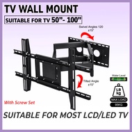 Heavy Duty Full Motion TV Wall Mount Bracket Adjustable Swivel Tilt 55-100 Inch LCD LED TV Bracket M