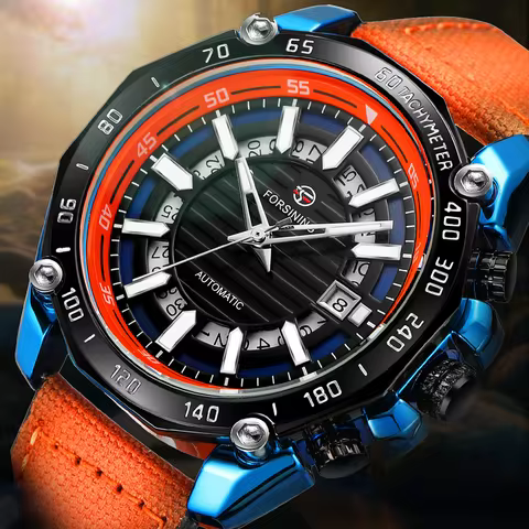 FORSINING High End Luxury Men's Watches Military Waterproof Automatic Watch Genuine Man Mechanical O