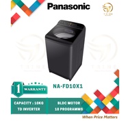 PANASONIC 10KG TOP LOAD WASHER - NA-FD10X1 WITH TD INVERTER / MESIN BASUH INVERTER