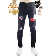 QUẦN JOGGER JEANS NAM HÀN QUỐC SZONE B5 QUẦN BÒ JOGGER DÁNG ĐẸP