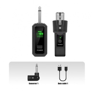 2.4GHz Wireless XLR Transmitter & Receiver: Rechargeable, High Fidelity Sound