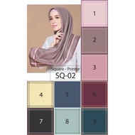 TUDUNG BAWAL ARIANI PLAIN BORDER READY STOCK