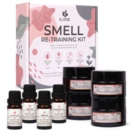 Ilios Olfactory Smell Training Kit, 4 Essential Oils, All Natural Stimulating Aromatherapy for Loss 