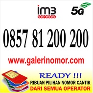 Nomor Cantik IM3 Indosat Prabayar Support 5G Nomer Kartu Perdana 0857 81 200 200
