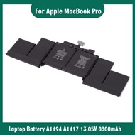 New Laptop Battery A1494 A1417 13.05V 8300mAh  15" A1398 Retina 2012 2013 2014