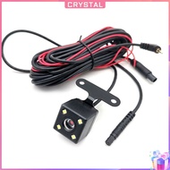 ✶Crystal✶【High Quality】 5 Pin Parking Camera Night Vision HD Color Image Video Camera 4 LED Reverse 