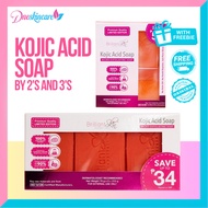 BRILLIANT SKIN Kojic Acid Soap By 2's 3's Micro Exfoliating Acne Prone Skin Smoothens Lightens