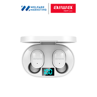 AIWA AT-X80E TWS Bluetooth Earphones หูฟังไร้สายแบบอินเอียร์ น้ำหนักเบา กันน้ำระดับ IPX4