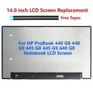 For HP ProBook 440 G8 440 G9 445 G8 445 G9 640 G8 Notebook LCD Screen