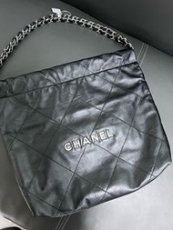 Chanel 22bag small 黑銀