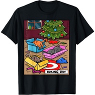 Cat T-shirt Cat Lovers Christmas Tree Boxing Day