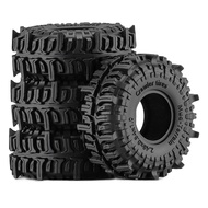 4PCS 1/18 1.0'' 63mm Rubber Tire Tyre for Traxxas TRX4M 1/24 Axial SCX24 AX24 FCX24 FMS RC Crawler C