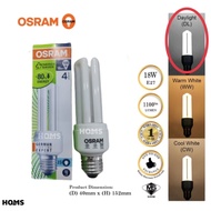 Osram Duluxstar Fluorescent Bulb 3U 18w E27 Light Bulb Daylight Energy Saving Bulb Lampu Rumah HOMS