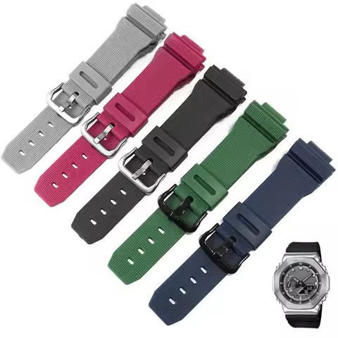 16mm Watch accessories Band For Casio G-Shock GM-2100 GM-S2100 GA-2100 GM-5600/GA5600 silicone sport