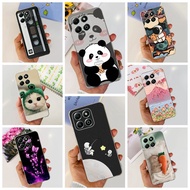 Casing Honor X6b 4G Case JDY-LX2 Transparent Aesthetic Fashion Cute Cat Soft Back Cover Honor X6b Ph