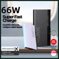 [3C Certified] 66W 20000mAh Powerbank Super Fast Charging Powerbank Portable Mini Flash Charge Power