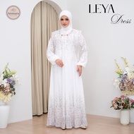 AMMARA FASHION | LEYA DRESS White Black Gamis Ceruty Babydol Premium Outer Detachable Sequins Beads 