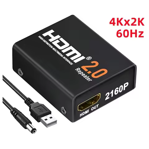 Mini 4K*2K HDMI-Compatible 2.0 Repeater Extender 3D 18Gbps Signal Amplifier Booster Adapter For PS4 