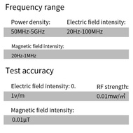 VT-ER3 5-in-1 Electromagnetic Radiation Detector Radio Frequency Electric Field Magnetic Strength Te