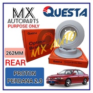 QUESTA REAR BRAKE DISC ROTOR PROTON PERDANA 2.0 262MM 2PCS