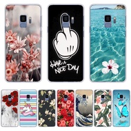 A25-Flowers Sea theme soft CPU Silicone Printing Anti-fall Back CoverIphone For Samsung Galaxy a6 2018/a8 2018/a8 2018 plus/j6 2018/s9