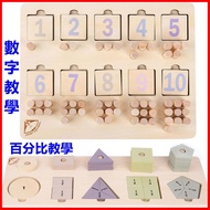 Puzzle Children's Educational Puzzle Digital Cognitive Toys Geometric Pattern Cognitive Shape Matchi