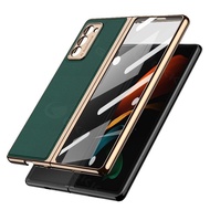 [BuyBuy] Samsung Galaxy Z Fold 2 2020 ORIGINAL GKK Leather Case 360 Full Tempered Glass