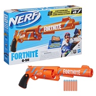 Nerf Fortnite 6-SH Dart Blaster Original Hasbro Camo Pulse Wrap Hammer Action Drum 6 Elite Darts Tri