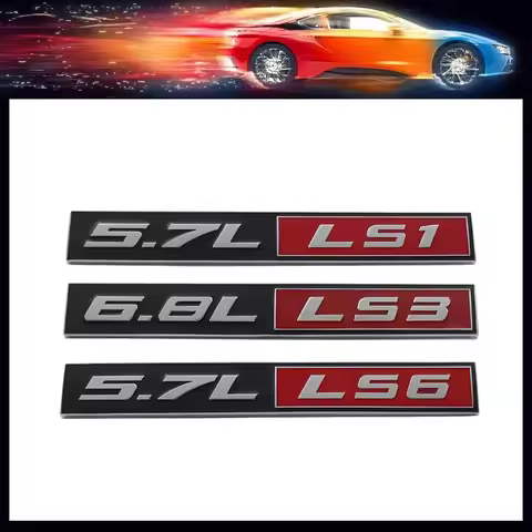 For Car Engine Hood Fender trunk Tail Rear Decal Emblem 3D Premium 5.7L LS1 6.8L LS3 5.7L LS6 LT1 5.