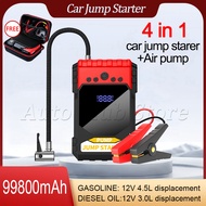 4 in 1 Car jump Starter Jump 99800mAh Heavy Duty Starter For Car Battery Car Battery Jump Starter Wi