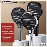 ALMA Large Panel Shower Head, Adjustable Handheld Water-saving Sprinkler, Universal High Pressure 3 Modes Multi-function Shower Sprayer Bathroom Accessories