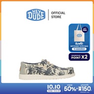HEYDUDE รองเท้าลำลองผู้ชาย WALLY PALM JUTE รุ่น HD 43087-0OF - EGRET/CLOUD BLUE