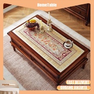 Hometable Living Room Tablecloth Sultan Motif PVC Oilproof Table Cover Waterproof Table Mat 45x90cm 