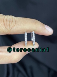 Anting berlian eropa model jepit Emas : 70% Berat emas : 2.20gram Ber