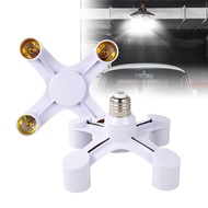 4-prong Lamp Socket Adapter E27 to E27 Splitter Bulb Lamp Adapter